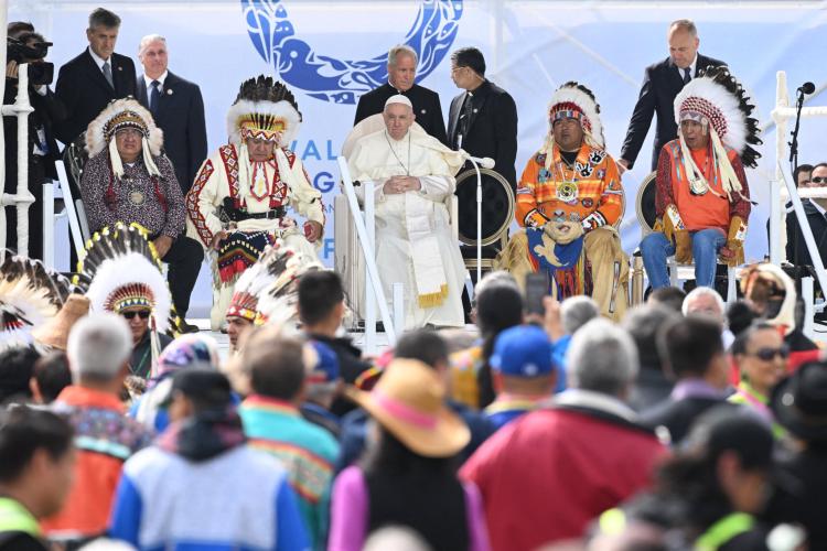 Cercanía y reconciliación: Mensaje del Papa en su encuentro con las Primeras Naciones