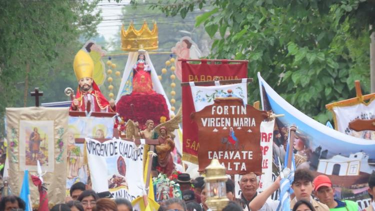 Los fieles de Cafayate celebraron a Nuestra Señora del Rosario