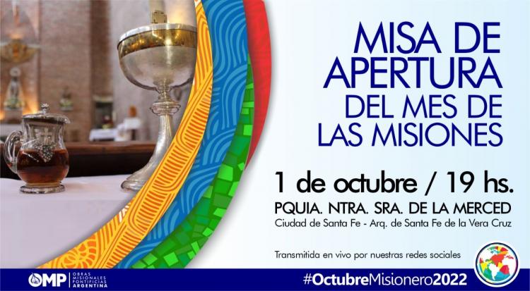 Con una misa en Santa Fe, este sábado comienza en la Argentina el Octubre Misionero
