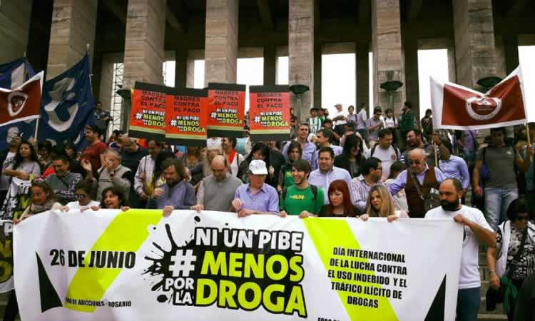 Nueva marcha en Rosario con la consigna 'Ni un pibe menos por la droga'