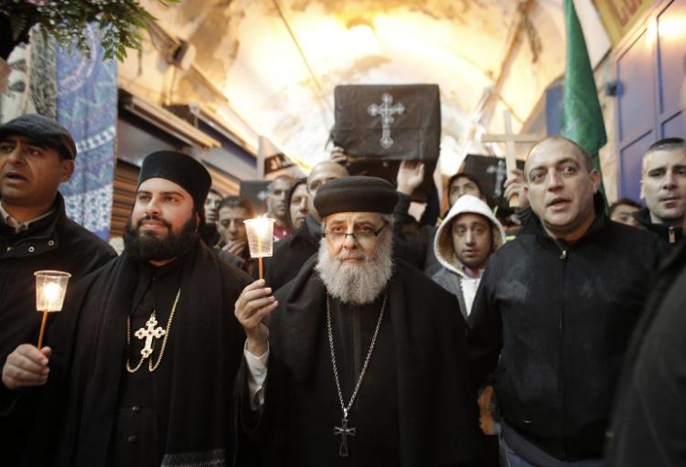 Cuatro mil coptos egipcios peregrinaron a Jerusalén