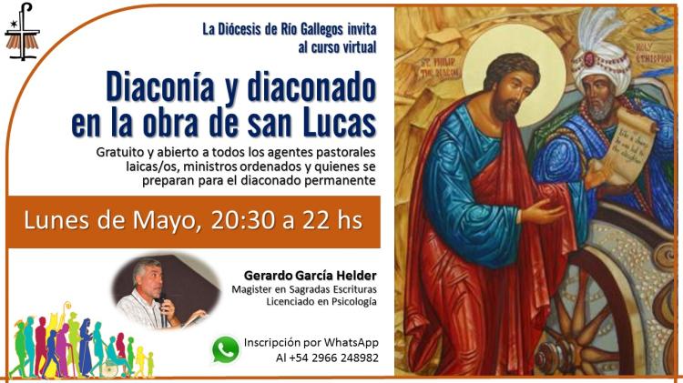 Dictarán el curso virtual "Diaconía y diaconado en la obra de San Lucas"