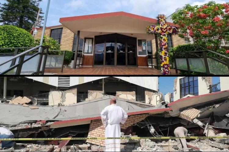 México: diez muertos y decenas de heridos tras el derrumbe del techo de una iglesia
