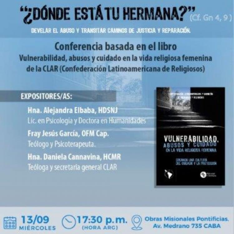 Conferencia sobre 'Vulnerabilidad, abusos y cuidado en la vida religiosa femenina'