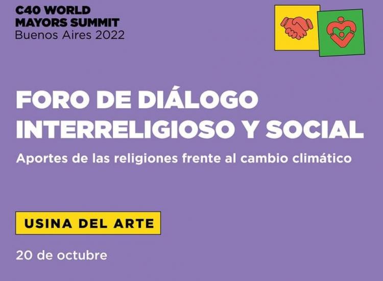 Aporte de las religiones a la Cumbre Mundial de Alcaldes en Buenos Aires