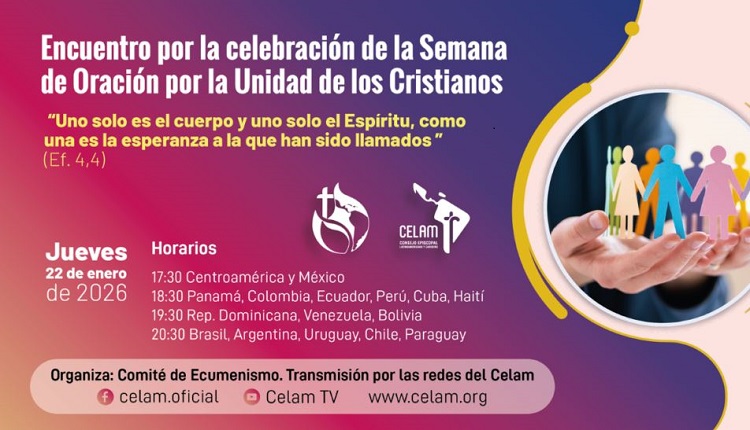 El CELAM convoca a una Jornada de oración por la unidad de los cristianos
