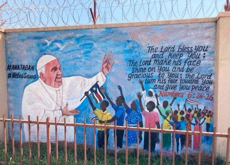 El gobierno sudanés declaró el viernes 3 de febrero día festivo por la visita del Papa