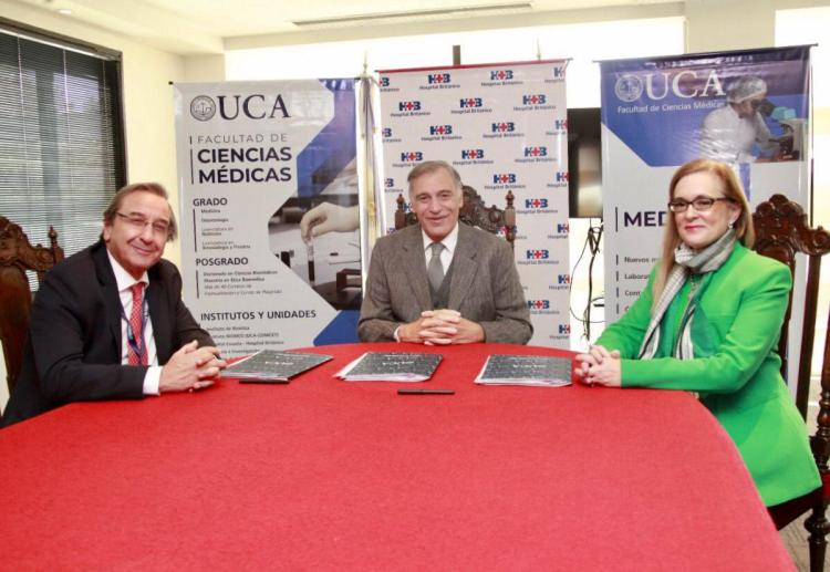 El Hospital Británico y la UCA firmaron convenio para la ampliación de un edificio