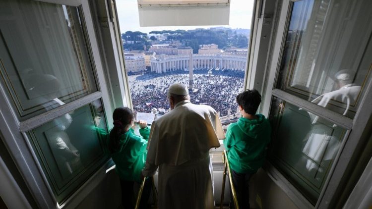 Niños de la Acción Católica, junto al Papa: '¡No puede haber amor sin paz!'