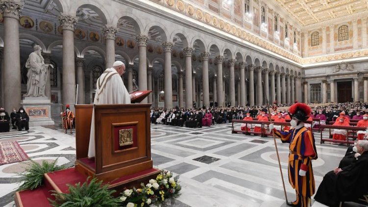 El Papa clausuró la Semana de Oración por la Unidad de los Cristianos