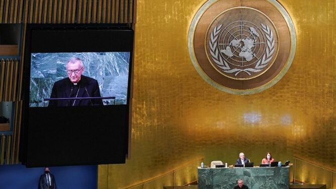 El Papa denuncia "hambre de fraternidad" y pide a la ONU oponerse a la guerra
