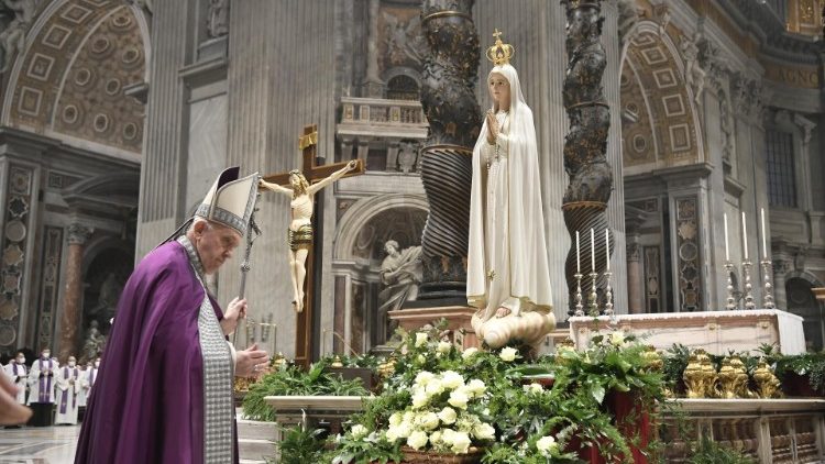 El Papa instó a renovar la consagración de Ucrania y Rusia a María