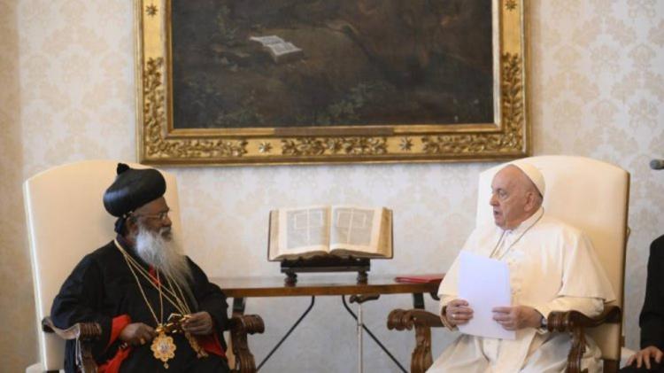 El Papa recibió a Baselios Marthoma Mathews III y se refirió a un camino compartido de fe