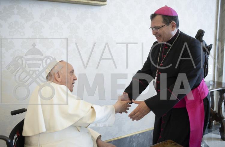 El Papa recibió al obispo de Quilmes y envió su bendición a la diócesis