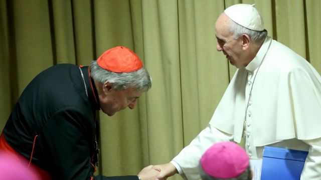El Papa recordó el "testimonio constante y comprometido" del cardenal Pell