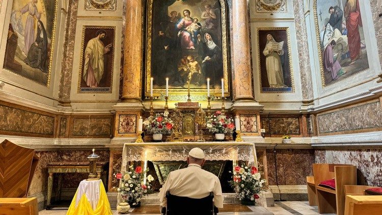 Francisco rindió homenaje a santa Mónica en su festividad