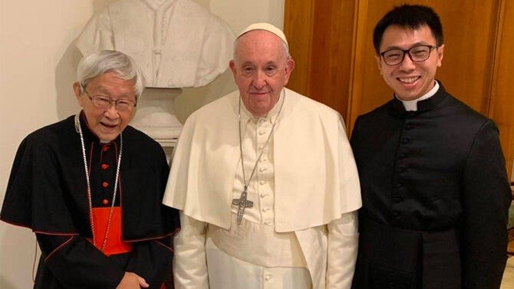 El Papa se reunió con el obispo emérito de Hong Kong en la Casa Santa Marta