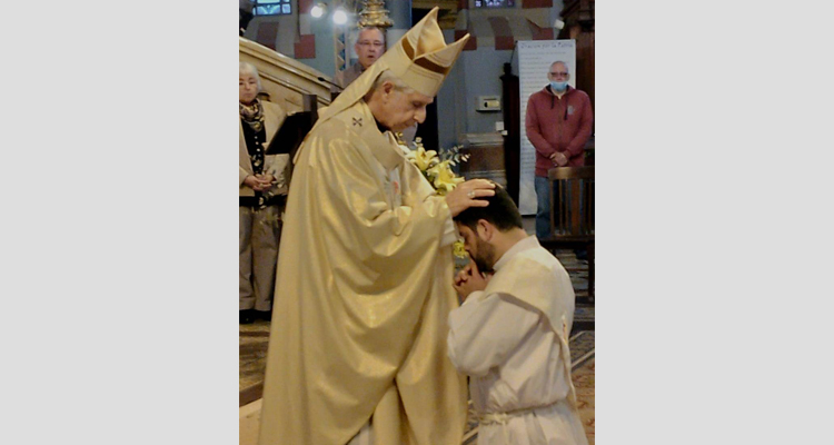 El salesiano Marco Pita Celis fue ordenado sacerdote por el cardenal Poli