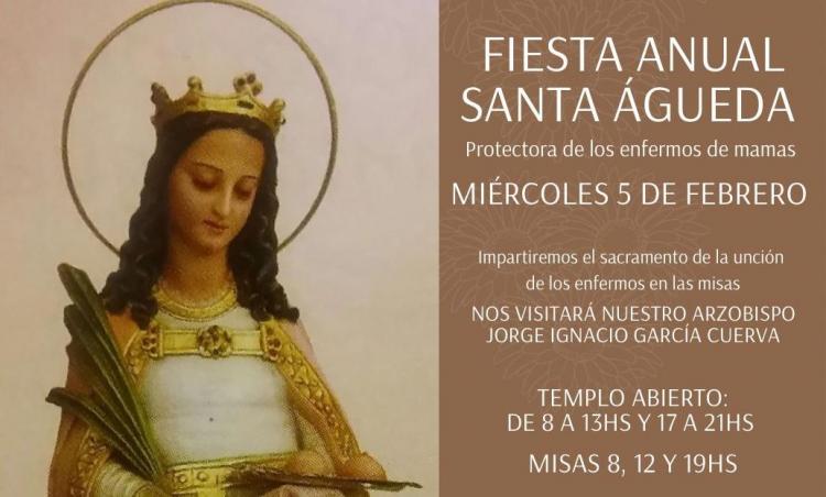 El santuario de Santa Lucía celebra la fiesta anual de Santa Águeda