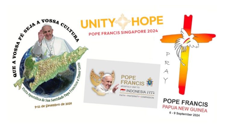 El Vaticano publica los logos y lemas del viaje del Papa a Oceanía y Asia