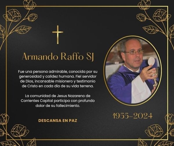 Falleció en Corrientes un sacerdote jesuita