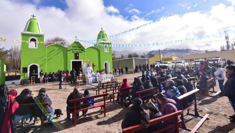 Fiesta patronal bajo cero en San Antonio del Cajón