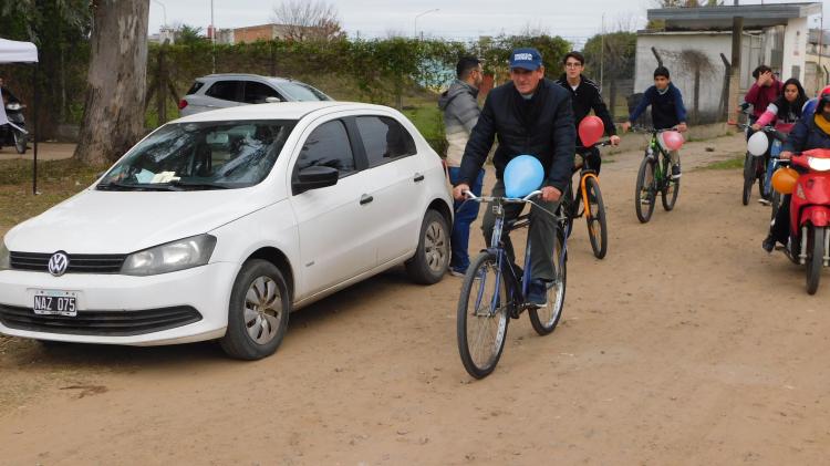 Goya realizó una bicicleteada en el día contra el tráfico ilícito y abuso de drogas