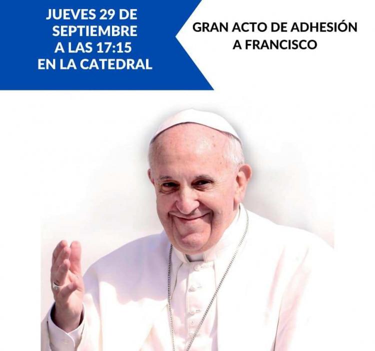 Gran acto de adhesión al papa Francisco y su magisterio en La Plata
