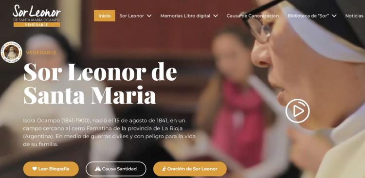 Inauguran una nueva web, dedicada a Sor Leonor de Santa María