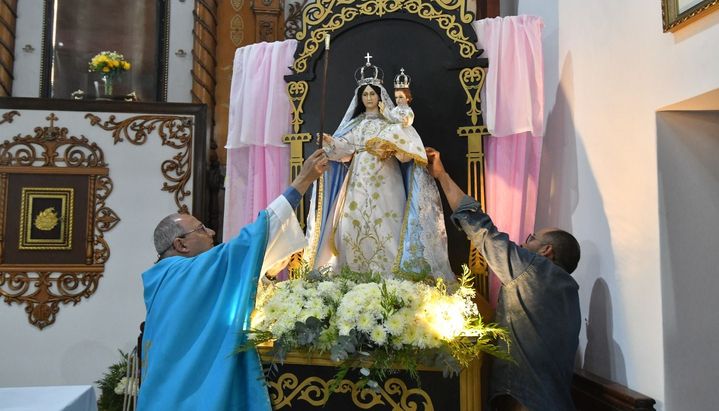 Inician los cultos en honor de la Virgen del Rosario en el santuario y la catedral jujeña