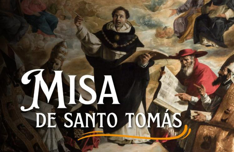 Invitan a la misa por el 750° aniversario de la muerte de Santo Tomás de Aquino