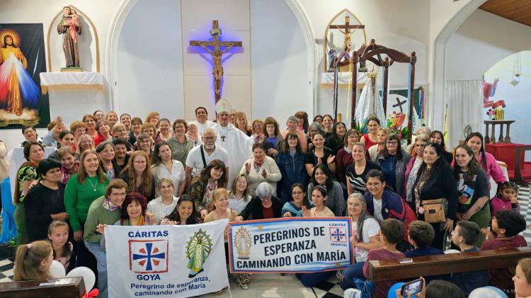 Goya: Jubileo de Cáritas con la imagen peregrina de la Virgen de Luján