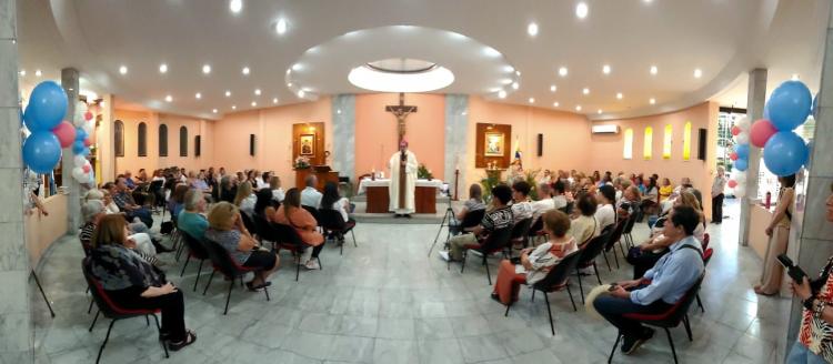 La Plata: Mons. Carrara acompañó la sexta visita de la Divina Pastora