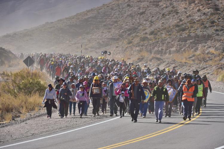 La Puna camina con fe: más de una semana de peregrinación hacia Salta capital La Puna camina con fe: más de una semana de peregrinación hacia Salta capital