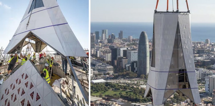 La Sagrada Familia de Barcelona se convierte en la iglesia más alta del mundo La Sagrada Familia de Barcelona se convierte en la iglesia más alta del mundo