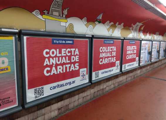 Las empresas de vía pública se unieron a la Colecta Anual de Cáritas Argentina
