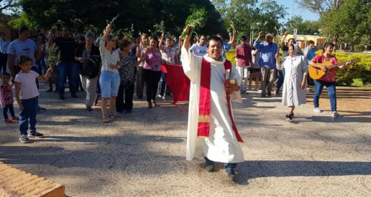 Las parroquias del interior del Chaco celebraron el inicio de la Semana Santa