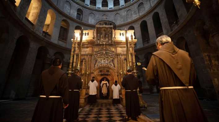 Los franciscanos de Tierra Santa rezan misas perpetuas