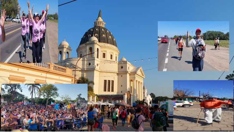 Los jóvenes del NEA peregrinan a la basílica de la Virgen de Itatí