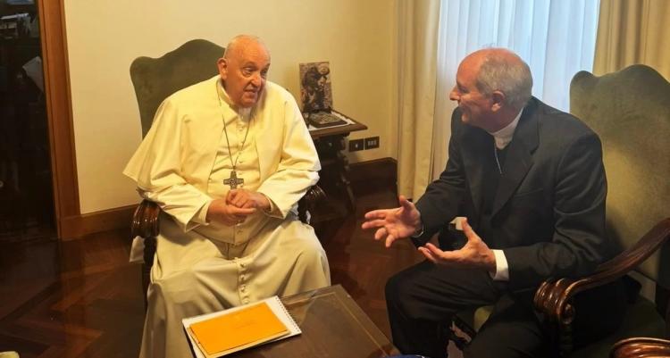 Los obispos de Lomas de Zamora y San Rafael visitaron al Papa
