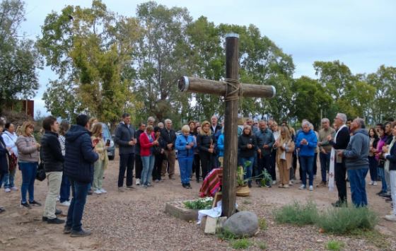 Mendoza: bendicen el terreno donde se está construyendo la capilla Carlo Acutis