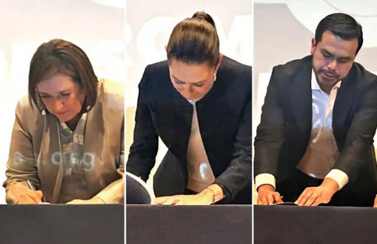 México: los candidatos firman el 'Compromiso por la Paz' elaborado por la Iglesia