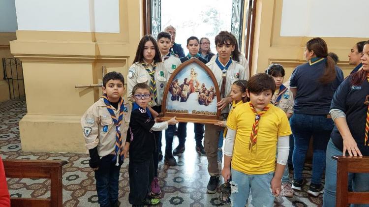 Misa de envío de los scouts de Merlo-Moreno