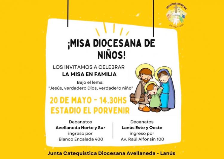 Misa diocesana de niños en Avellaneda-Lanús