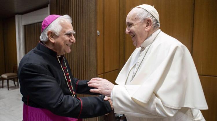 Mons. Lozano compartió su alegría por encuentro con el papa Francisco