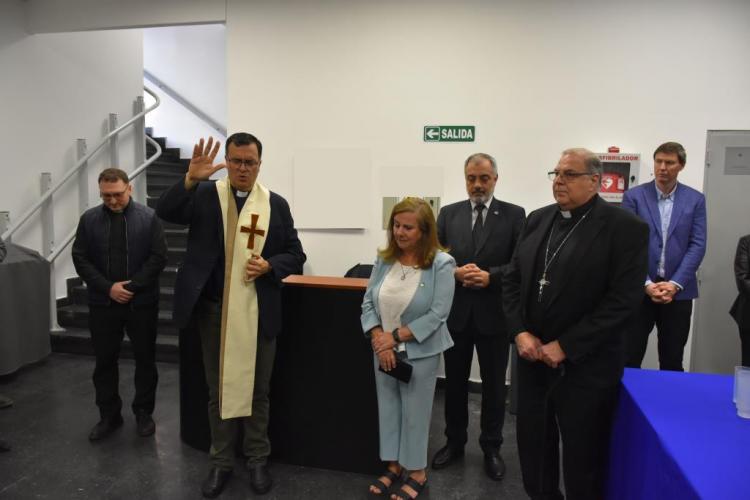 Mons. Mestre bendijo las instalaciones de una nueva sede de la UCALP