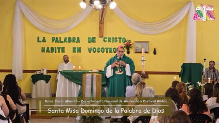 Mons. Miñarro: 'Que la Palabra de Cristo habite en ustedes'