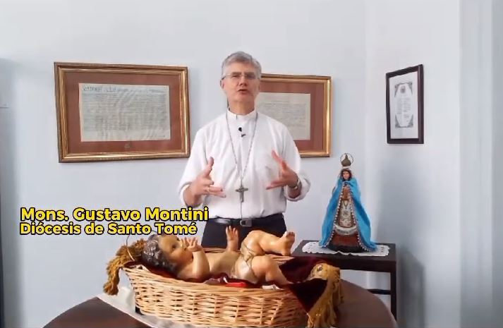 Mons. Montini: ´Dios está con nosotros y viene a ayudarnos'