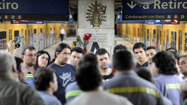 Mons. Ojea recibió a los metrodelegados que reclaman por el asbesto en el Subte