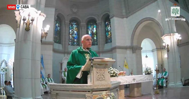 Mons. Olivera rezó por la pronta beatificación de Enrique Shaw